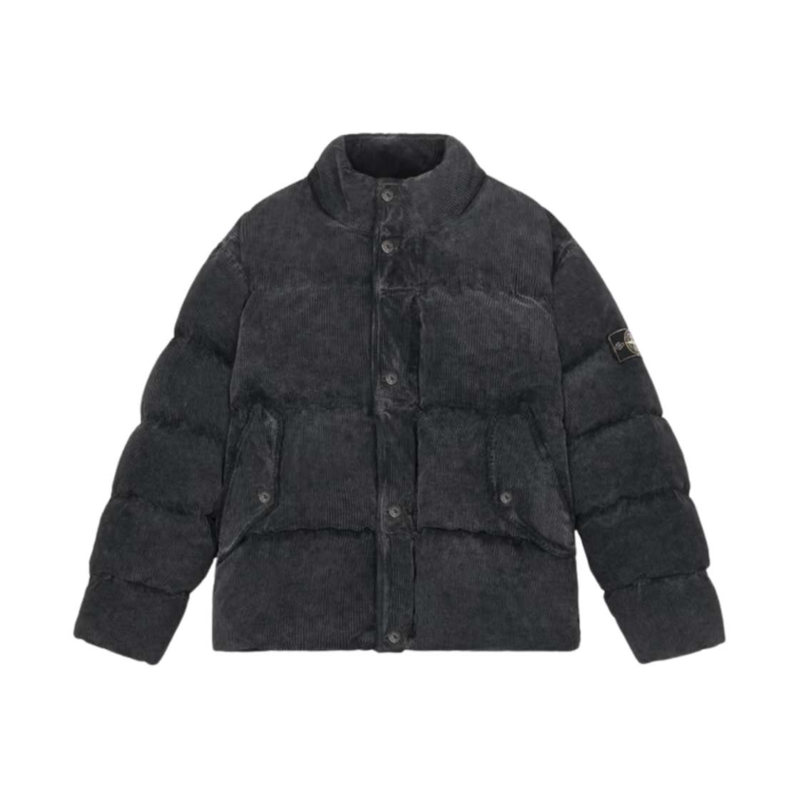 8115482RT-V0020 Stone Island 482RT Organic Corduroy 800 Down Dust Colour Frost Finsh Anti Drop Blouson Navy Blue - 24FW