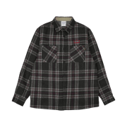 IAB Studio Check Shirt Jacket Gray Red