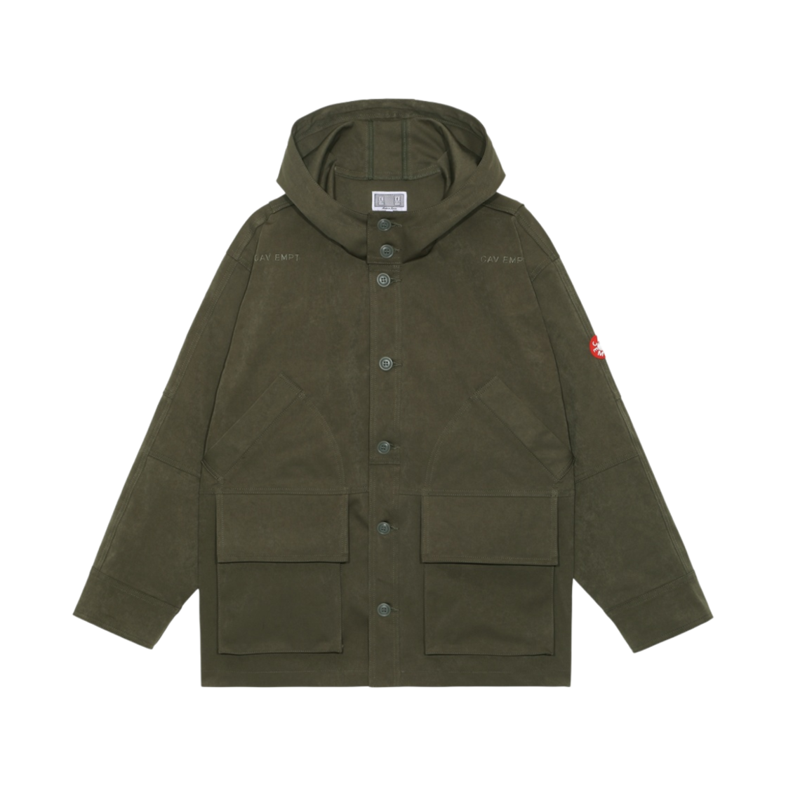 카브엠트 헤비 PN 후드 자켓 올리브 - 23SS(Cav Empt Heavy Pn Hood Jacket Olive - 23SS) - 1
