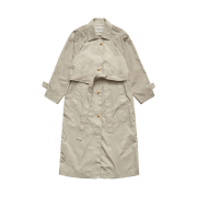 FARVEN Fence Trench Coat Cobblestone