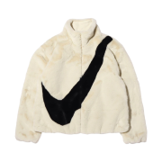 (W) Nike NSW Faux Fur Jacket Fossil - Asia