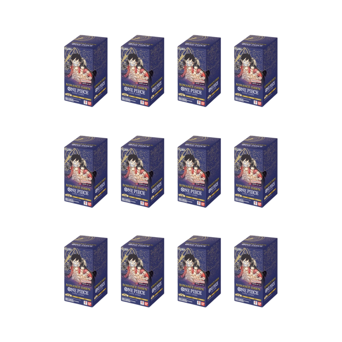 - Bandai One Piece Card Game OPK-01 Romance Dawn Carddass Booster 12 Boxes (Pack of 300/Korean Ver.)