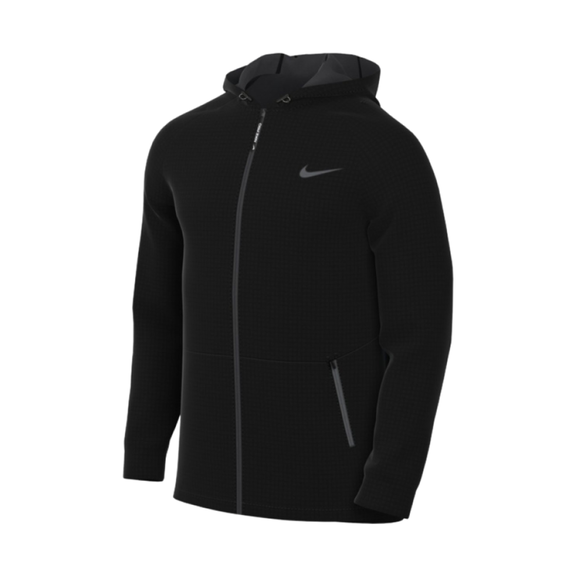 나이키 프로 써마핏 풀 집 후드 자켓 블랙 - 아시아(Nike Pro Therma-Fit Full Zip Hooded Jacket Black - Asia) - 1