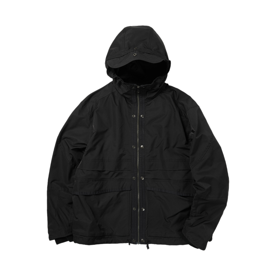 이티씨이 빅 포켓 후드 쉘 자켓 블랙(ETCE Big Pocket Hoodie Shell Jacket Black)