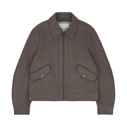 Wooyoungmi Cropped Leather Jacket Brown- 22FW