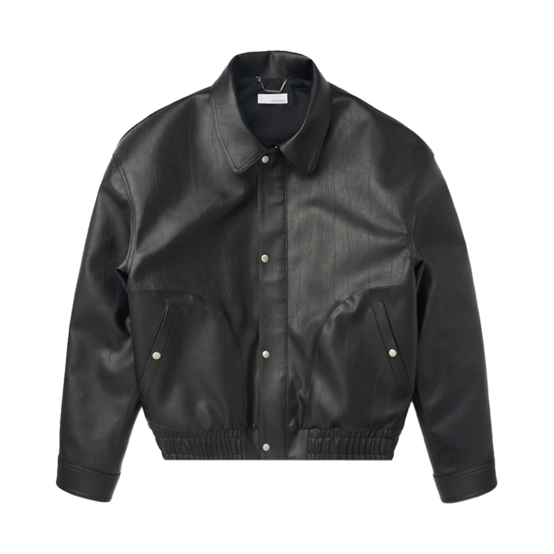 준태킴 코르셋 심 포우 레더 점퍼 블랙(JTK ARTISANAL Corset-Seamed Faux Leather Jumper Black)