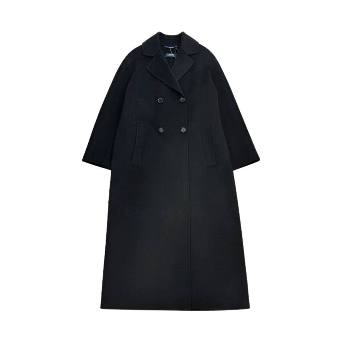 CAPI-013 (W) S Max Mara Capi Double Wool Coat Black