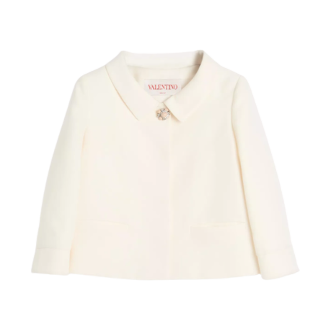 CE3Y01CFA03 (W) Valentino Crepe Couture Jacket Ivory