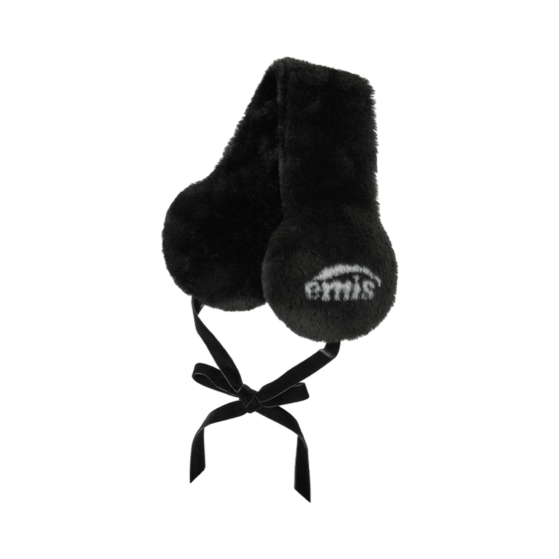 이미스 로고 자카드 이어 워머 블랙(Emis Logo Jacquard Ear Warmer Black) - 1