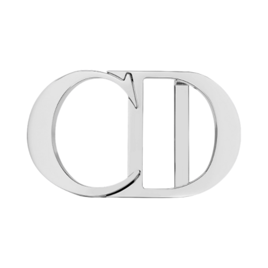 4912PLMET-H02K Dior 35mm CD Icon Belt Buckle Palladium Finish Brass