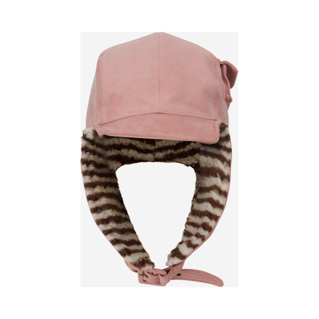 S02CAP01PK Problemallways Papa's Side Pocket Earflap Cap Pink