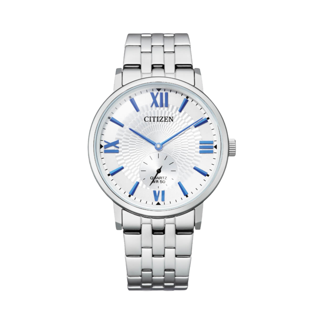 시티즌 쿼츠 39mm 스테인리스 스틸 화이트 실버(Citizen Quartz 39mm Stainless Steel White Silver) - 1