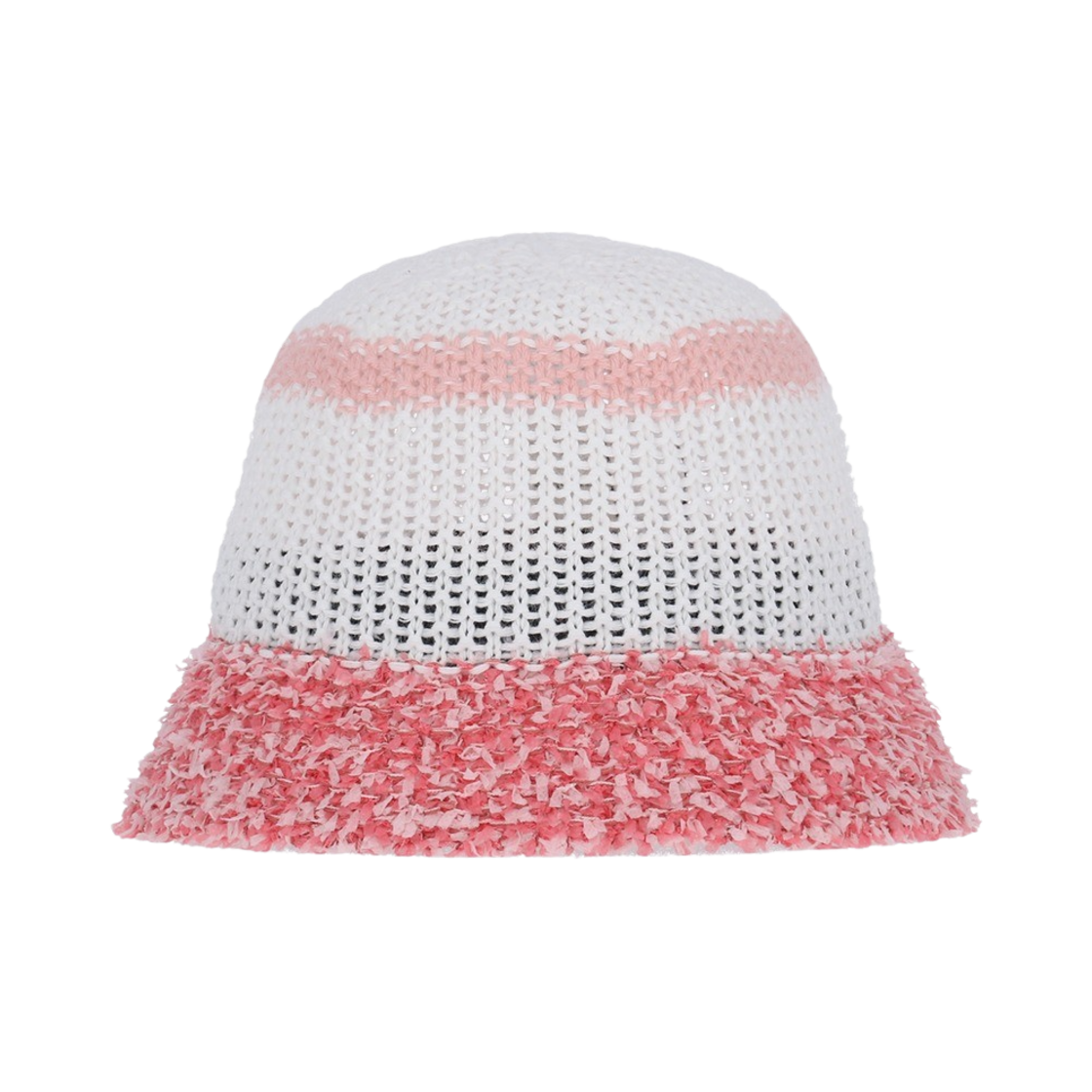 올인컴플리트 브리즈 니트 버킷햇 핑크