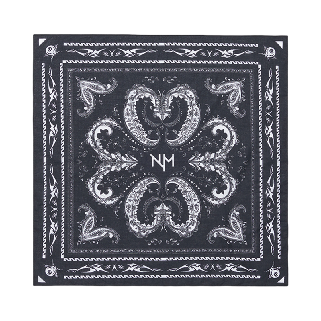 노매뉴얼 NM T.P 반다나 블랙