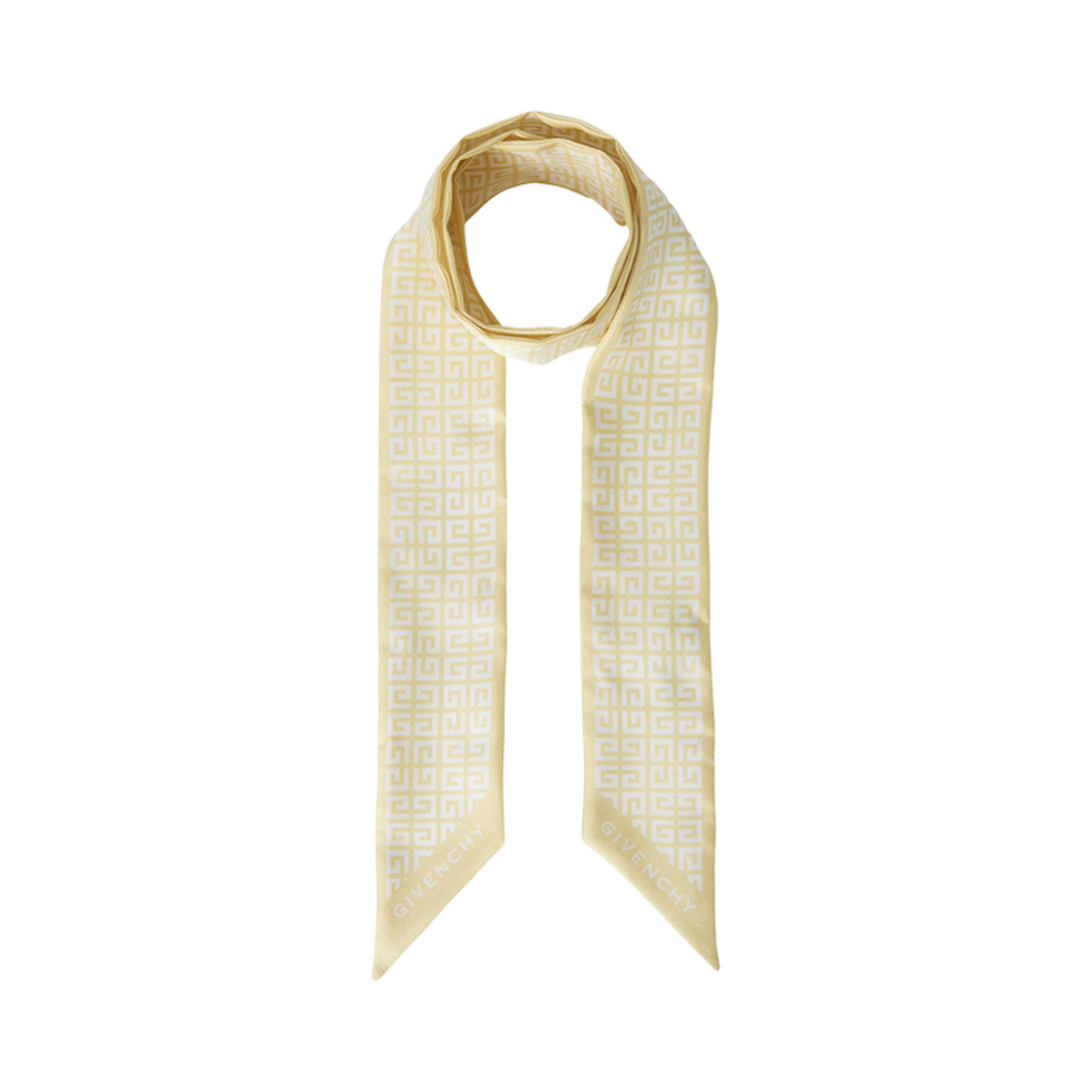 BG00AXG002-741 (W) Givenchy 4G Silk Scarf Yellow
