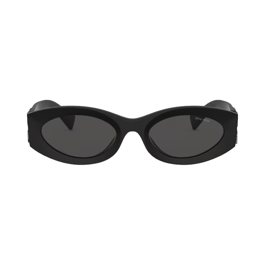 (W) 미우 미우 글림스 선글라스 슬레이트 그레이 렌즈 오페이크 블랙 아세테이트