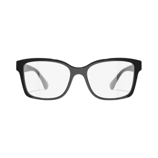 Chanel Square Eyeglasses Acetate & Black