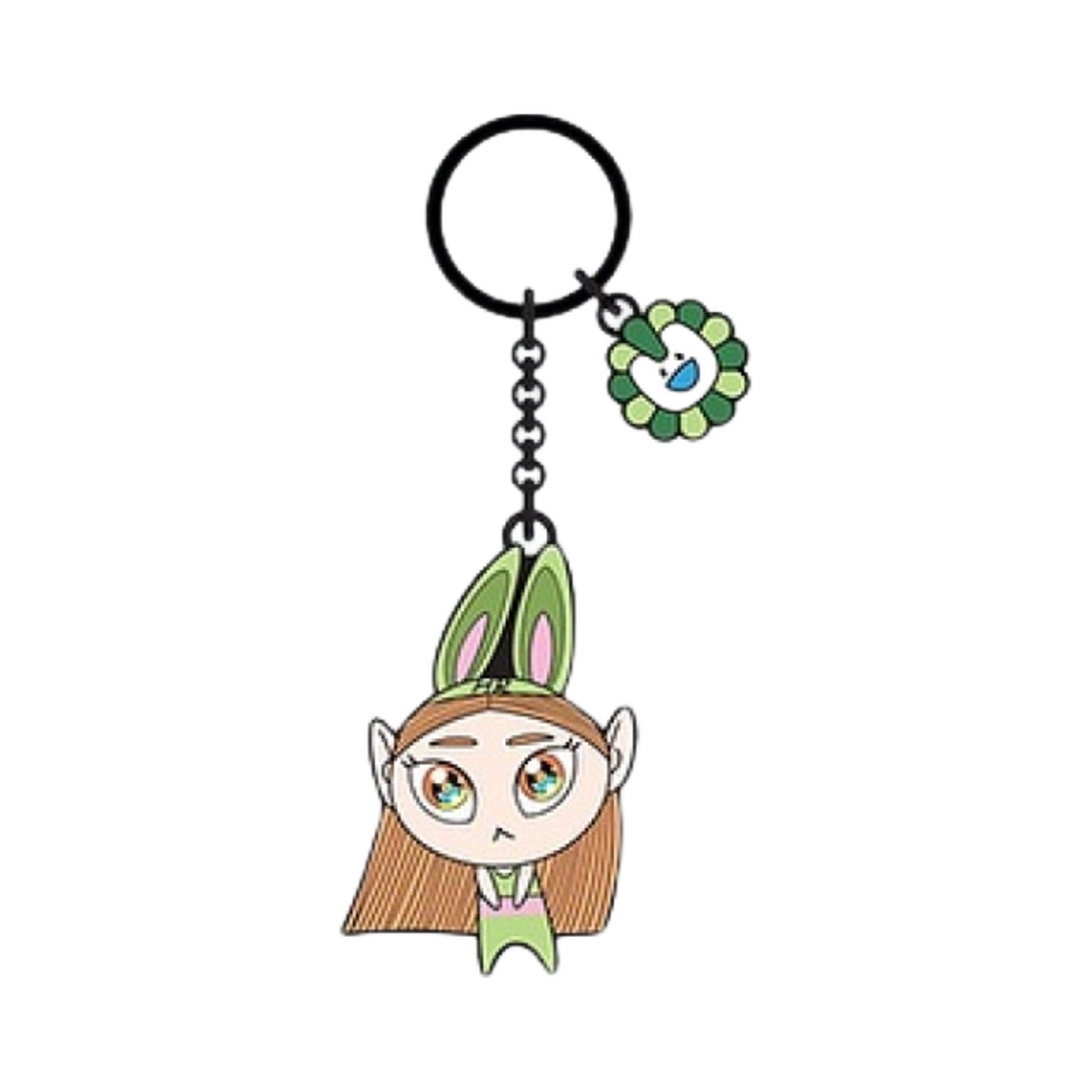 뉴진스 x 무라카미 메탈 키링 해린 그린(NewJeans x Murakami Metal Keyring Haerin Green)