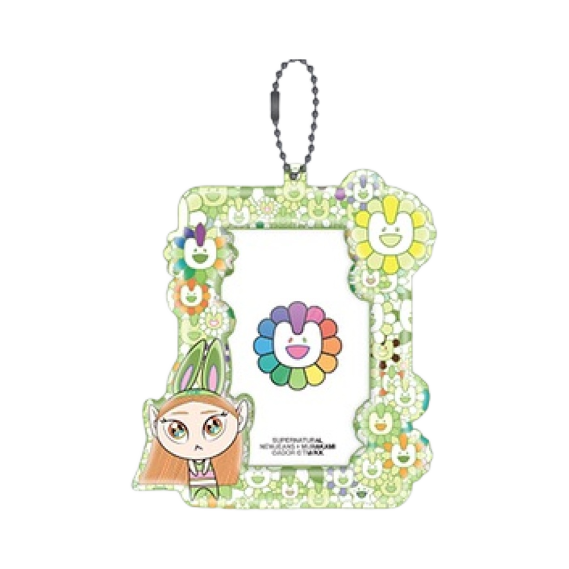 뉴진스 x 무라카미 포토 카드 홀더 키링 해린 그린(NewJeans x Murakami Photo Card Holder Keyring Haerin Green) - 1