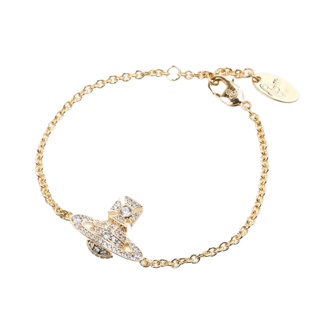6102021S-02R102 (W) Vivienne Westwood Carmela Bas Relief Bracelet Gold