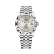 Rolex Datejust 36mm 126234 Silver Roman Diamond-Set Jubilee