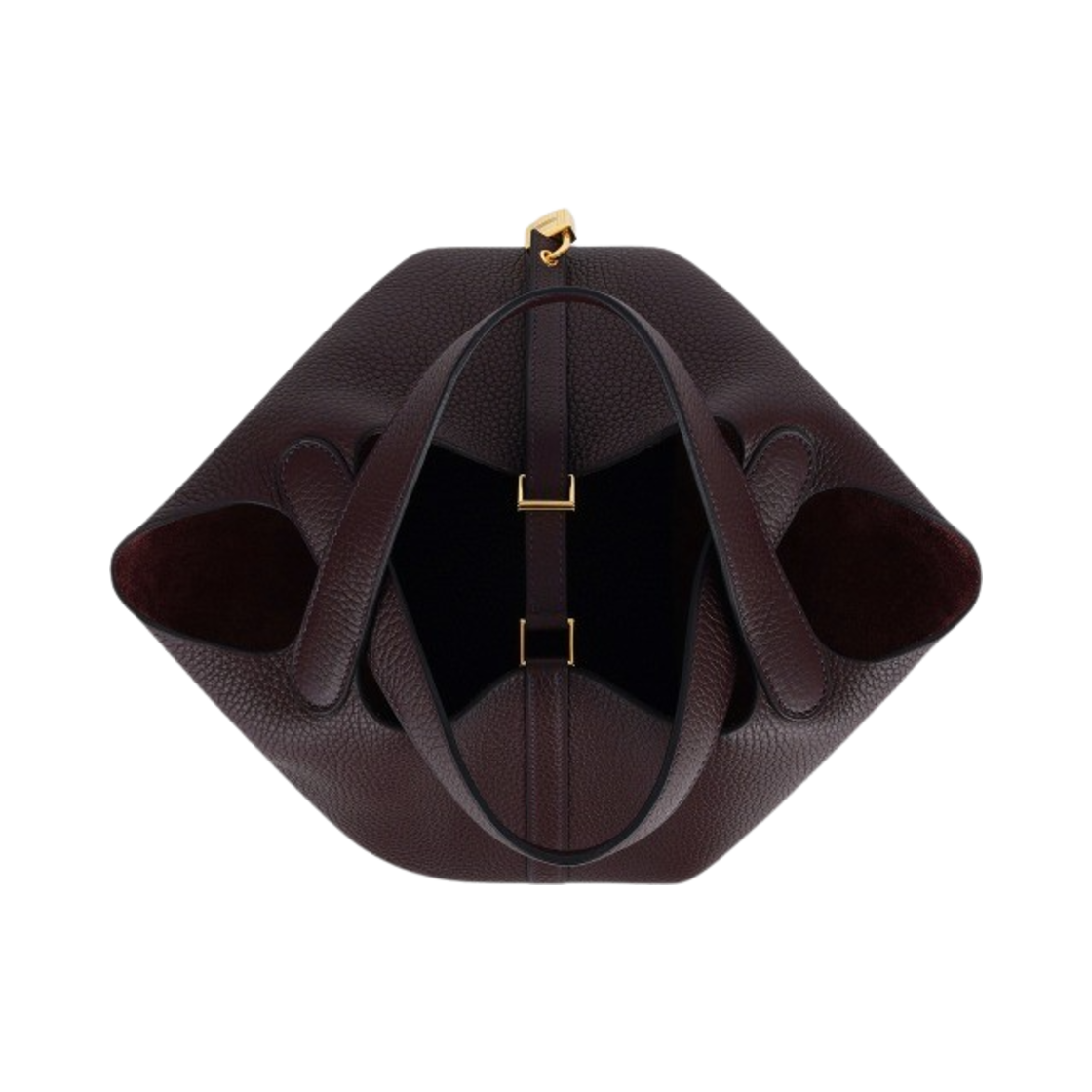 에르메스 피코탄 락 22 백 클레망스 & 골드 하드웨어 루즈 셀리에(Hermes Picotin Lock 22 Bag Clemence & Gold Rouge Sellier) - 3