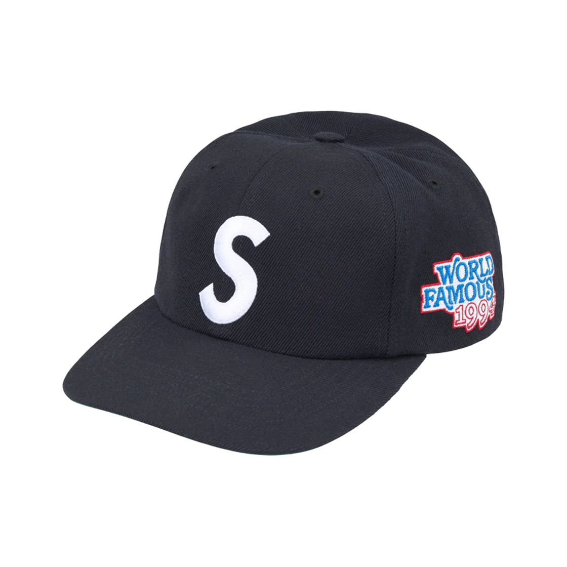 슈프림 월드 페이머스 S 로고 6-패널 네이비 - 25SS(Supreme World Famous S Logo 6-Panel Navy - 25SS)