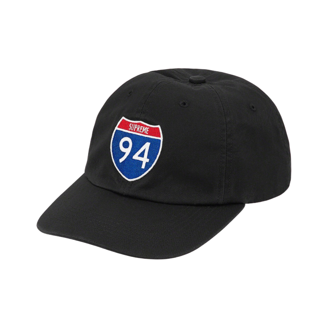 슈프림 인터스테이트 6-패널 캡 블랙 - 20FW