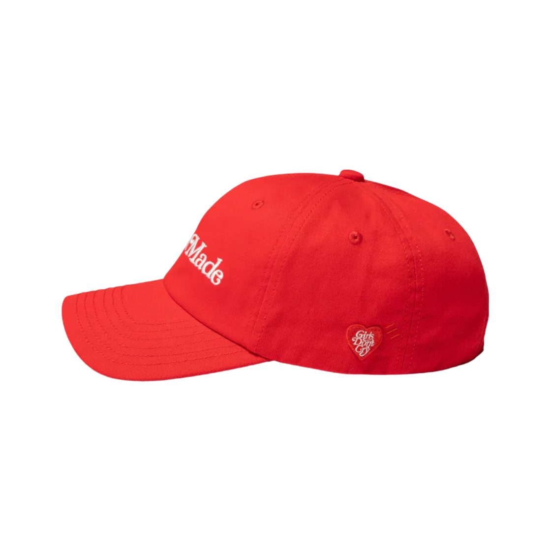 휴먼 메이드 x 베르디 걸스 돈 크라이 밸런타인 데이 6-패널 캡 레드(Human Made x Verdy Girls Don't Cry Valentine's Day 6-Panel Cap Red) - 4