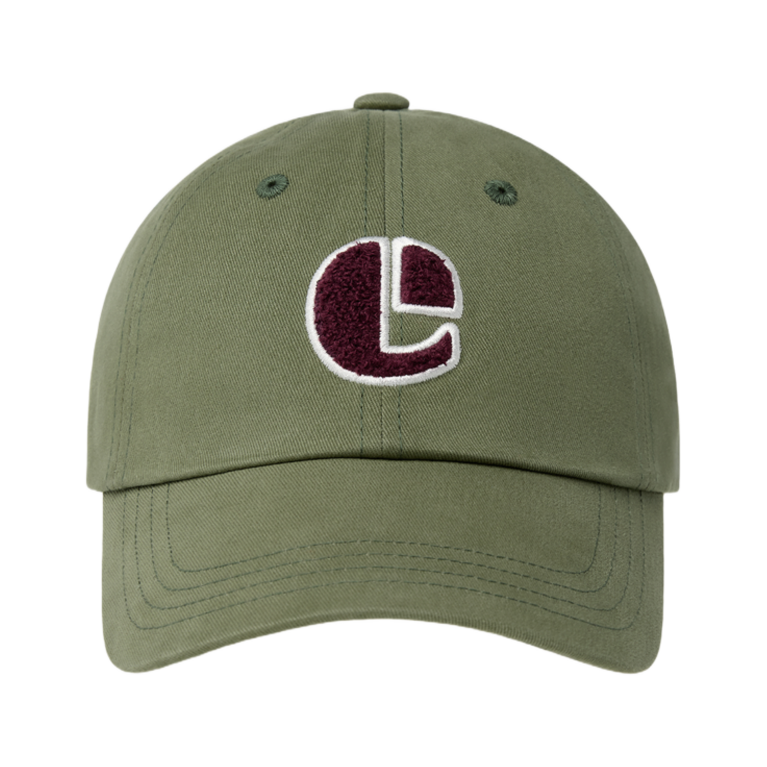 이미스 부클 빈티지 로고 볼캡 카키(Emis Boucle Vintage Logo Ball Cap Khaki) - 1