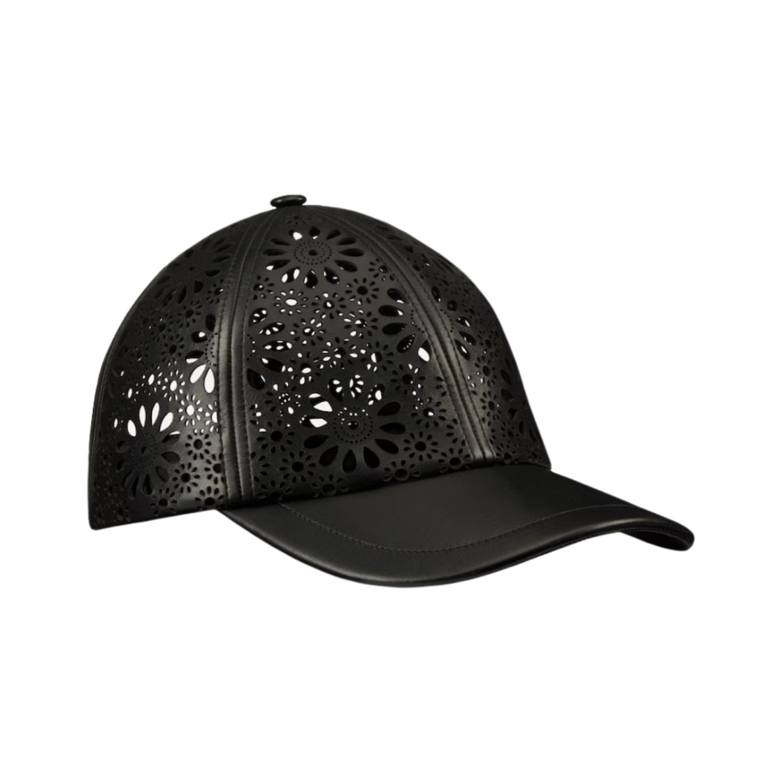 (W) 디올 D 플레이어 세인트 갤 캡 블랙 램스킨((W) Dior D Player Saint Gall Cap Black Lambskin) - 1