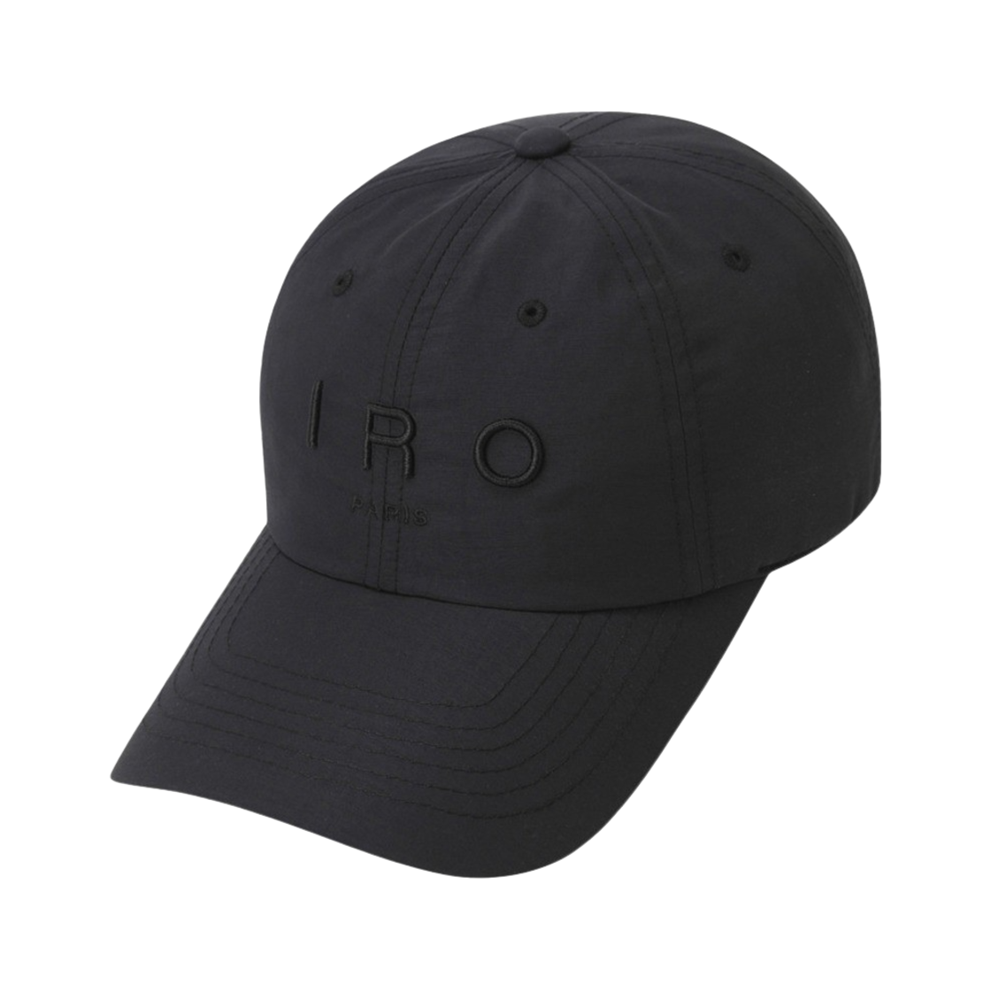 이로 로고 자수 나일론 볼캡 블랙(Iro Logo Nylon Ball Cap Black)