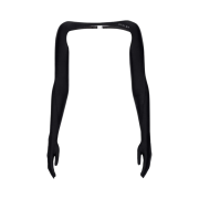 (W) H&M x Mugler Bolero Gloves Black