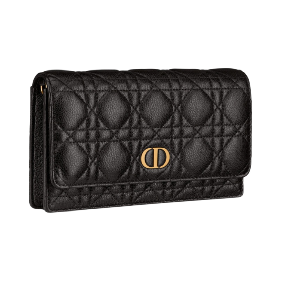 디올 카로 파우치 서플 까나쥬 카프스킨 블랙(Dior Caro Pouch Supple Cannage Calfskin Black) - 2