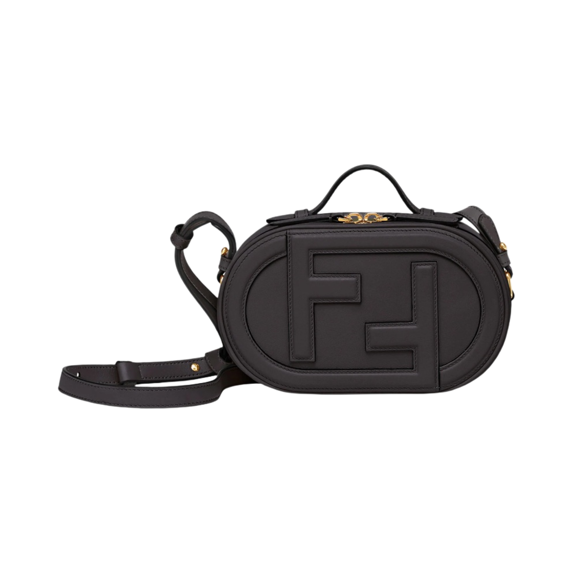 펜디 레더 오락 미니 카메라 케이스 미니백 블랙(Fendi Leather O'Lock Mini Camera Case Mini Bag Black) - 1