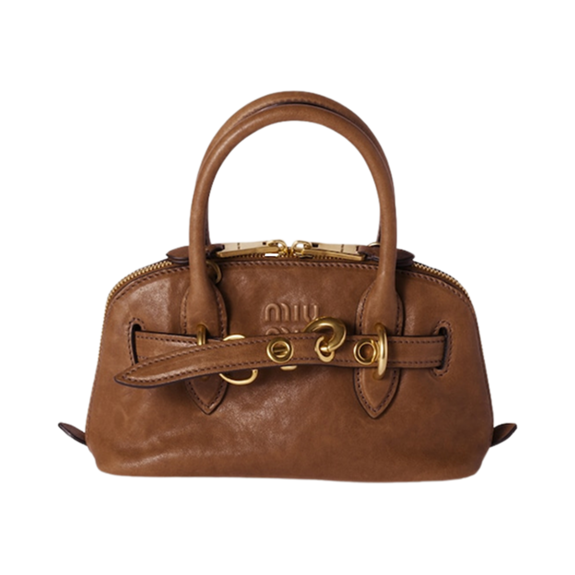 미우 미우 아벙츄어 미니 나파 레더 백 오크(Miu Miu Aventure Mini Nappa Leather Bag Oak)