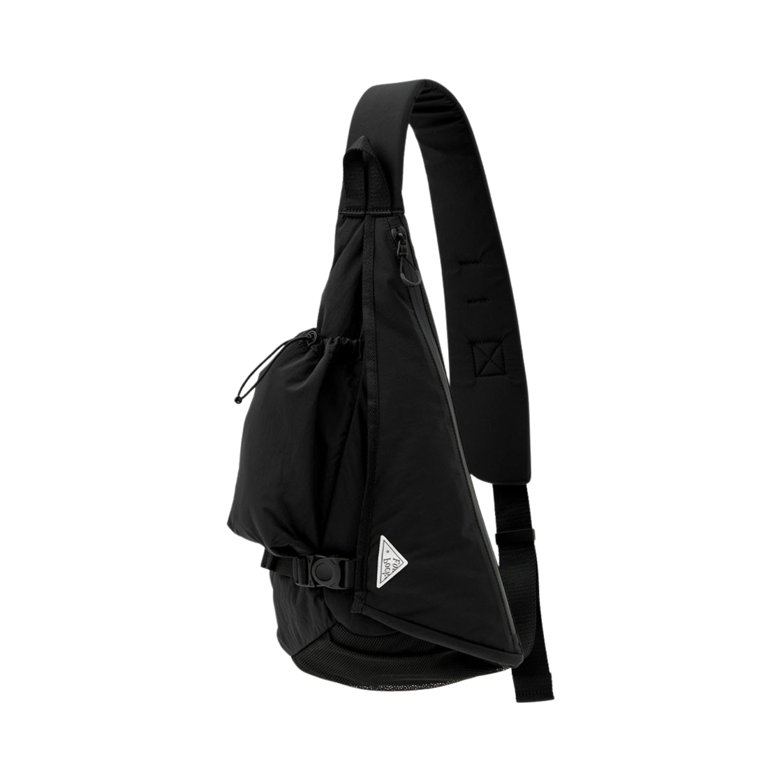 파운드 포켓 새들 크로스 백 블랙