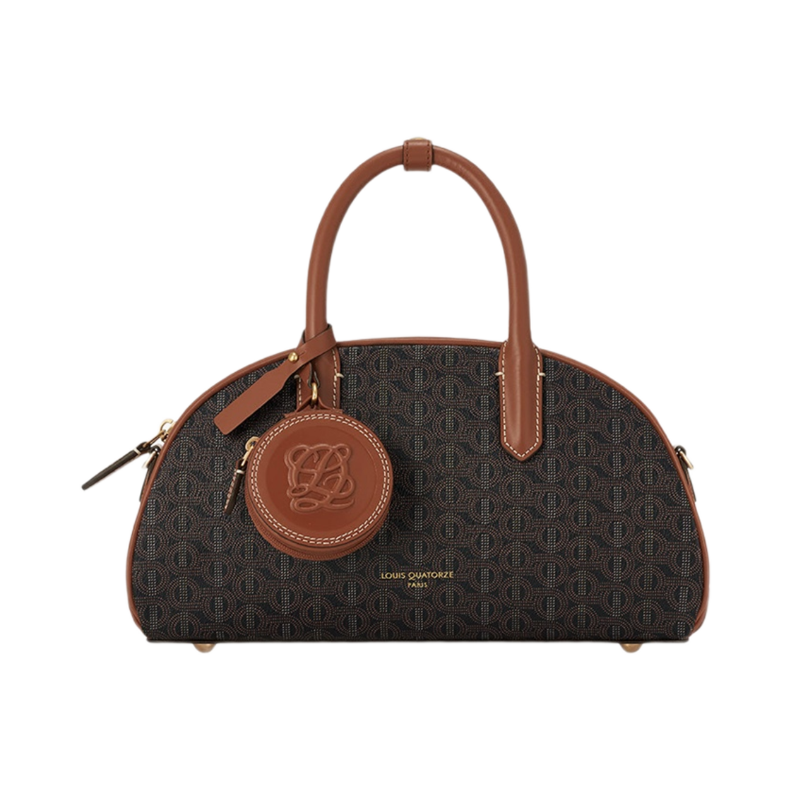 LLHQ3MG01FA4TA0191 Louis Quatorze New Monogram Half-Moon Shape Tote Bag Tan