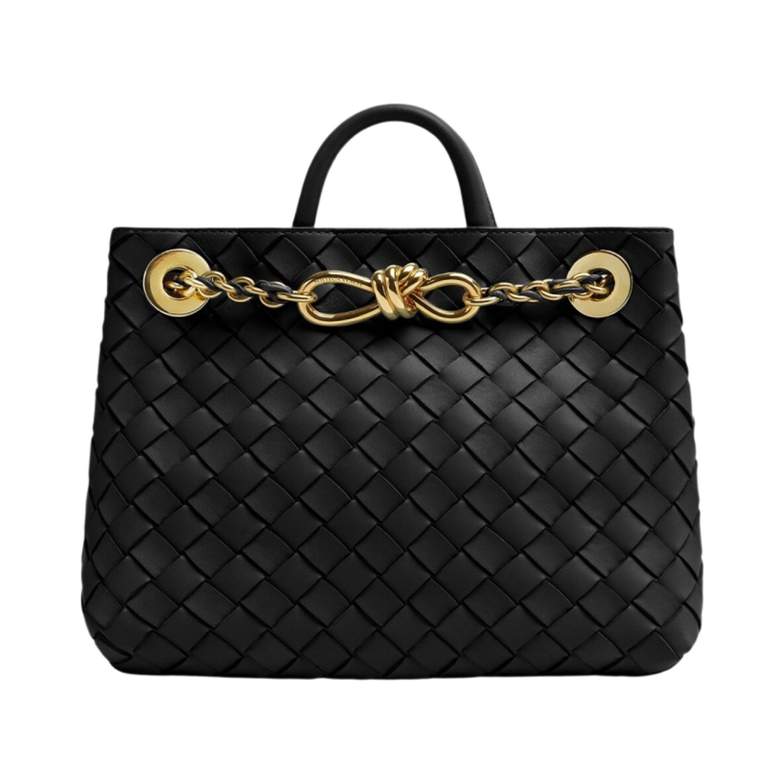 786008VCPP11019 Bottega Veneta Small Andiamo with Chain Black