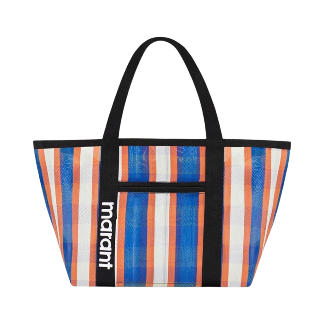 PP0021FA-A1X17M-WHBO Isabel Marant Darwen Nylon Tote Bag Blue Orange - 24SS