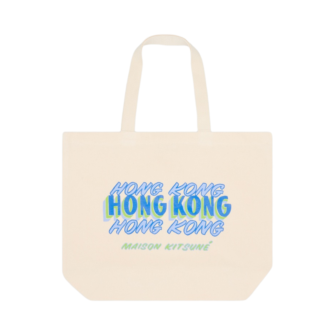 메종 키츠네 홍콩 벤 클레베이 토트백 에크루(Maison Kitsune Hongkong Ben Klevay Tote Bag Ecru) - 1