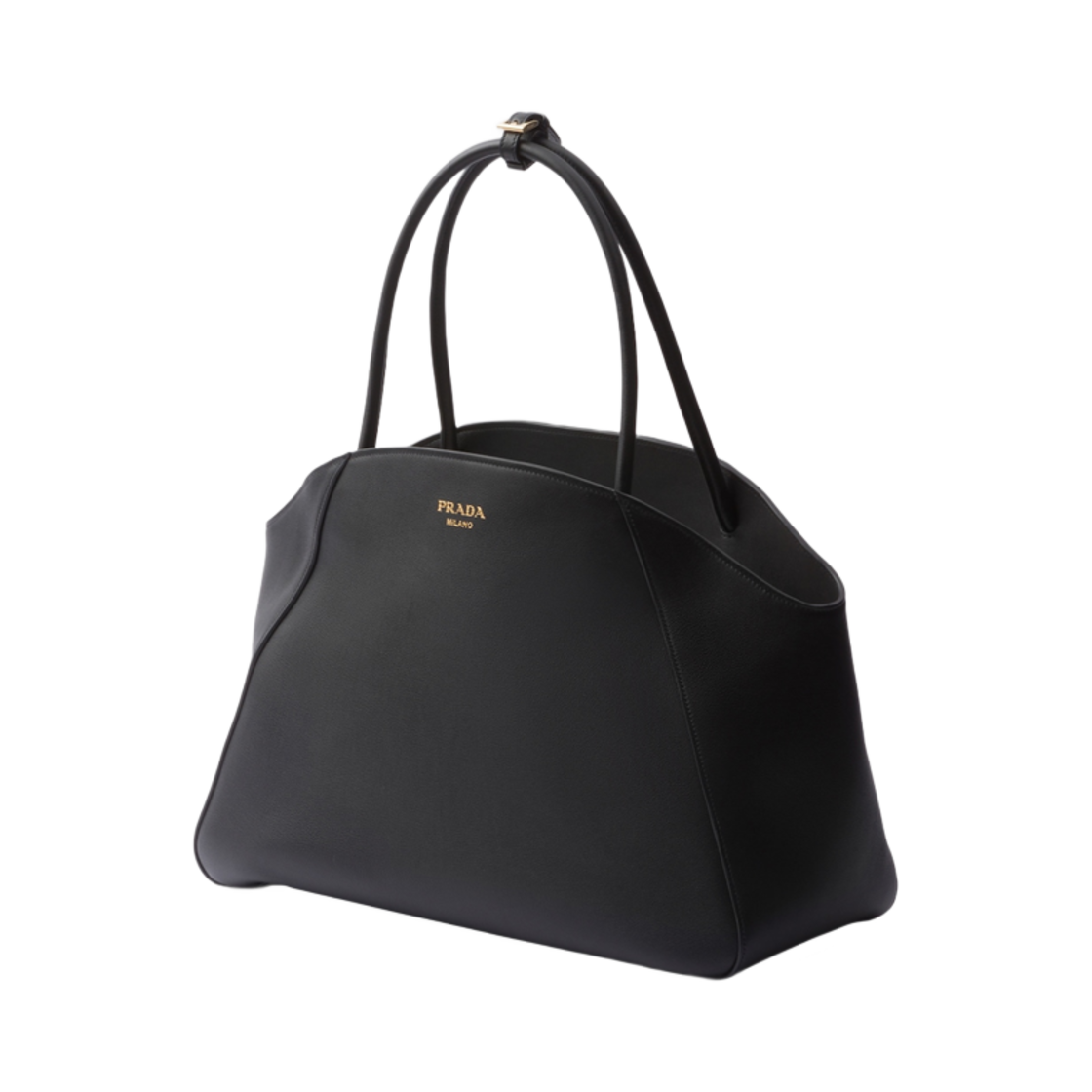 프라다 라지 레더 토트백 블랙(Prada Large Leather Tote Bag Black) - 2