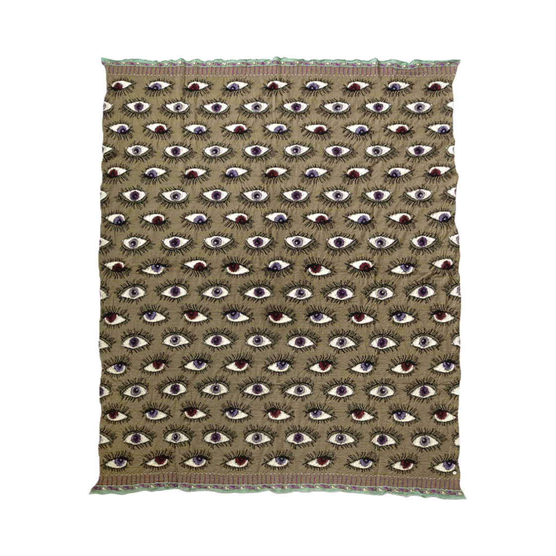 K2410XG539 Kapital Felted Wool Speakeasy Blanket Beige Khaki