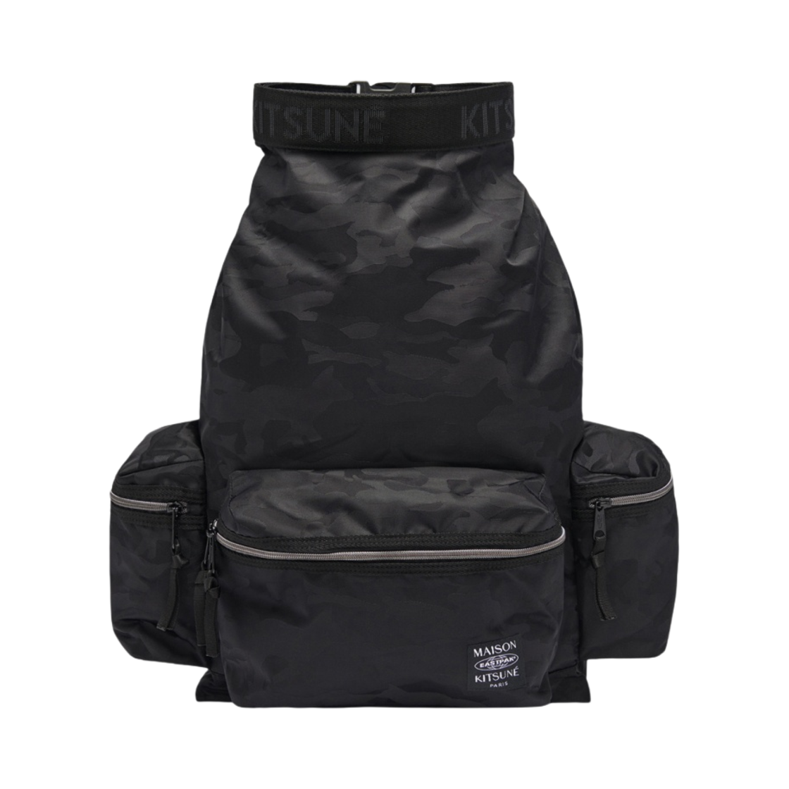 메종 키츠네 x 이스트팩 탑롤 백팩 블랙(Maison Kitsune x Eastpak Toproll Backpack Black) - 1