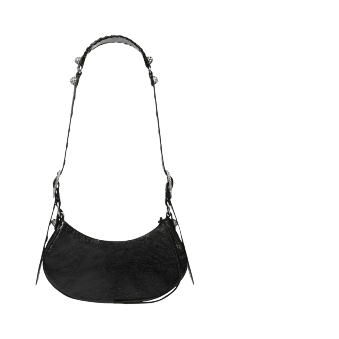 발렌시아가 르 카골 XS 숄더백 라인스톤 블랙(Balenciaga Le Cagole XS Shoulder Bag with Rhinestones Black) - 3