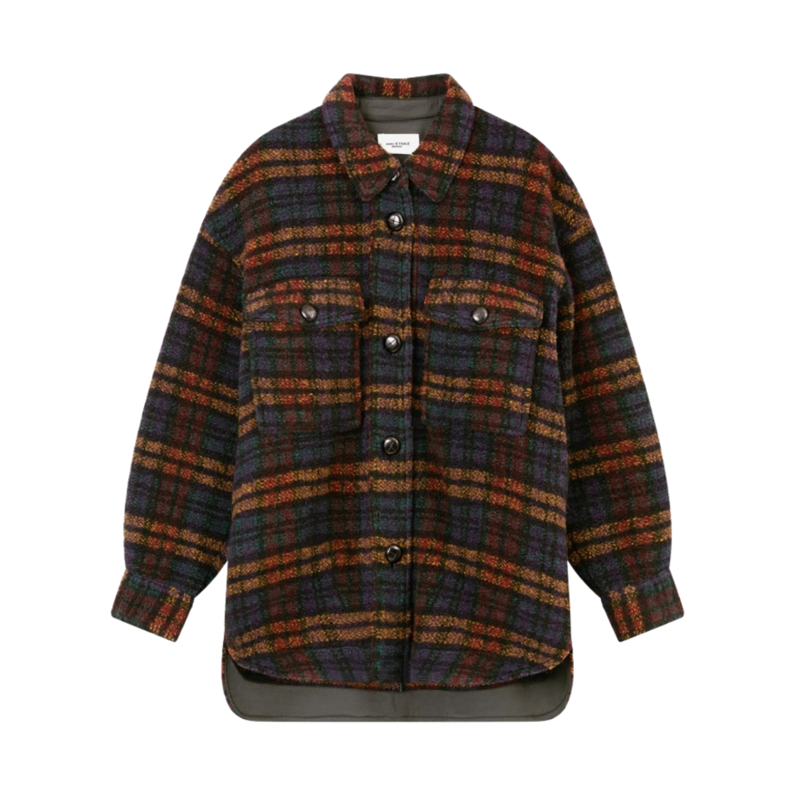 MA0998-22A012E-MUBK (W) Isabel Marant Harveli Coat Multicolor Black - 22FW