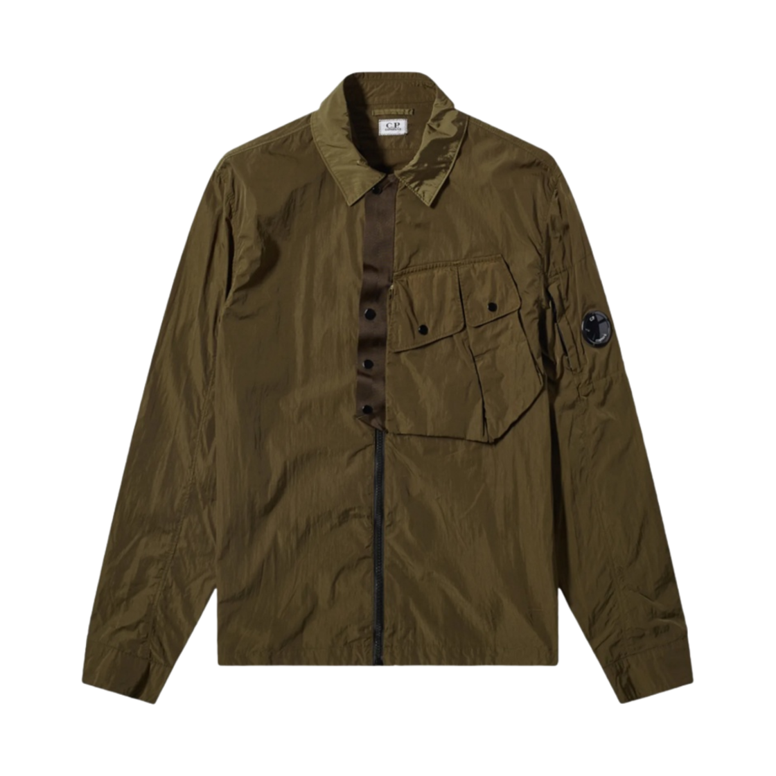 C.P. 컴퍼니 크롬-R 오버셔츠 아이비 그린 - 22SS(C.P. Company Chrome-R Overshirt Ivy Green - 22SS) - 1