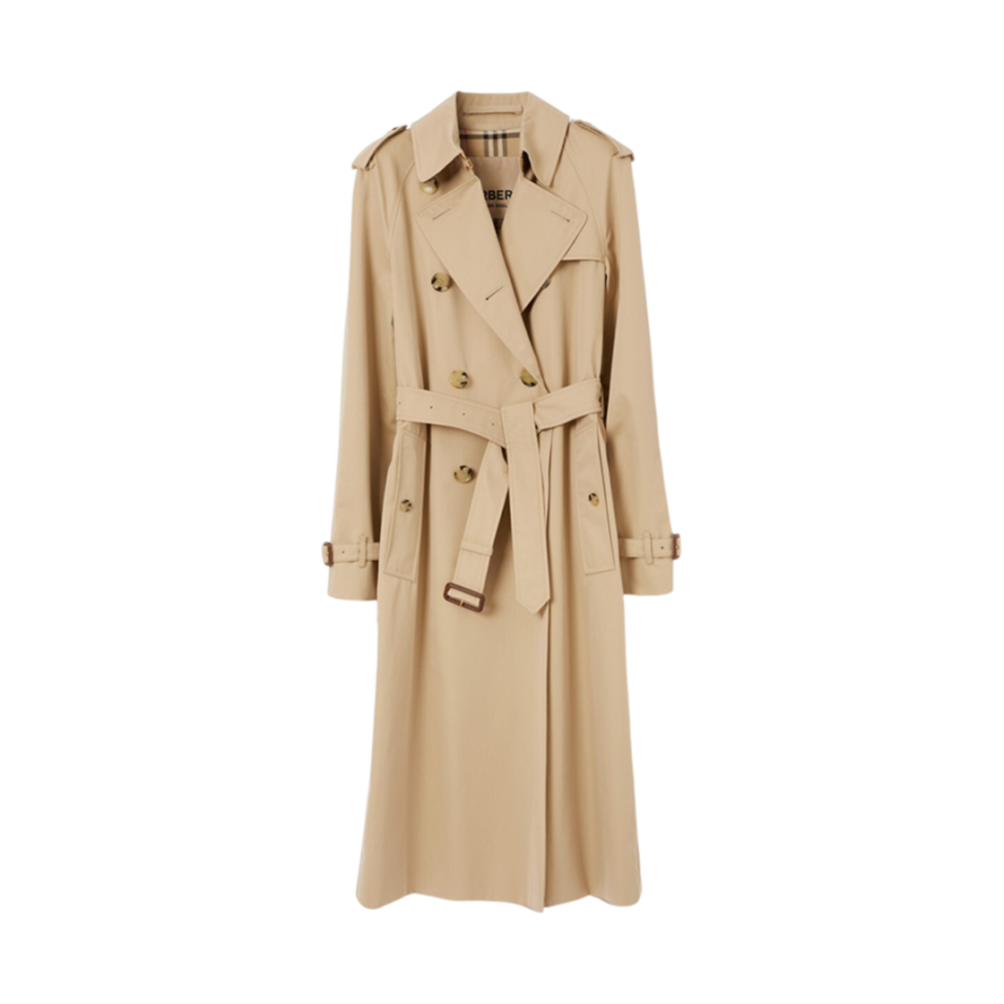 8079420 (W) Burberry Long Waterloo Heritage Trench Coat Honey