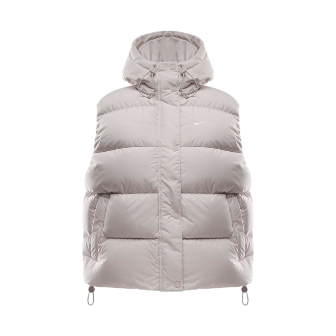 FZ5933-104 (W) Nike NSW Therma-Fit Metro Loose Down Hooded Vest Light Orewood Brown - Asia