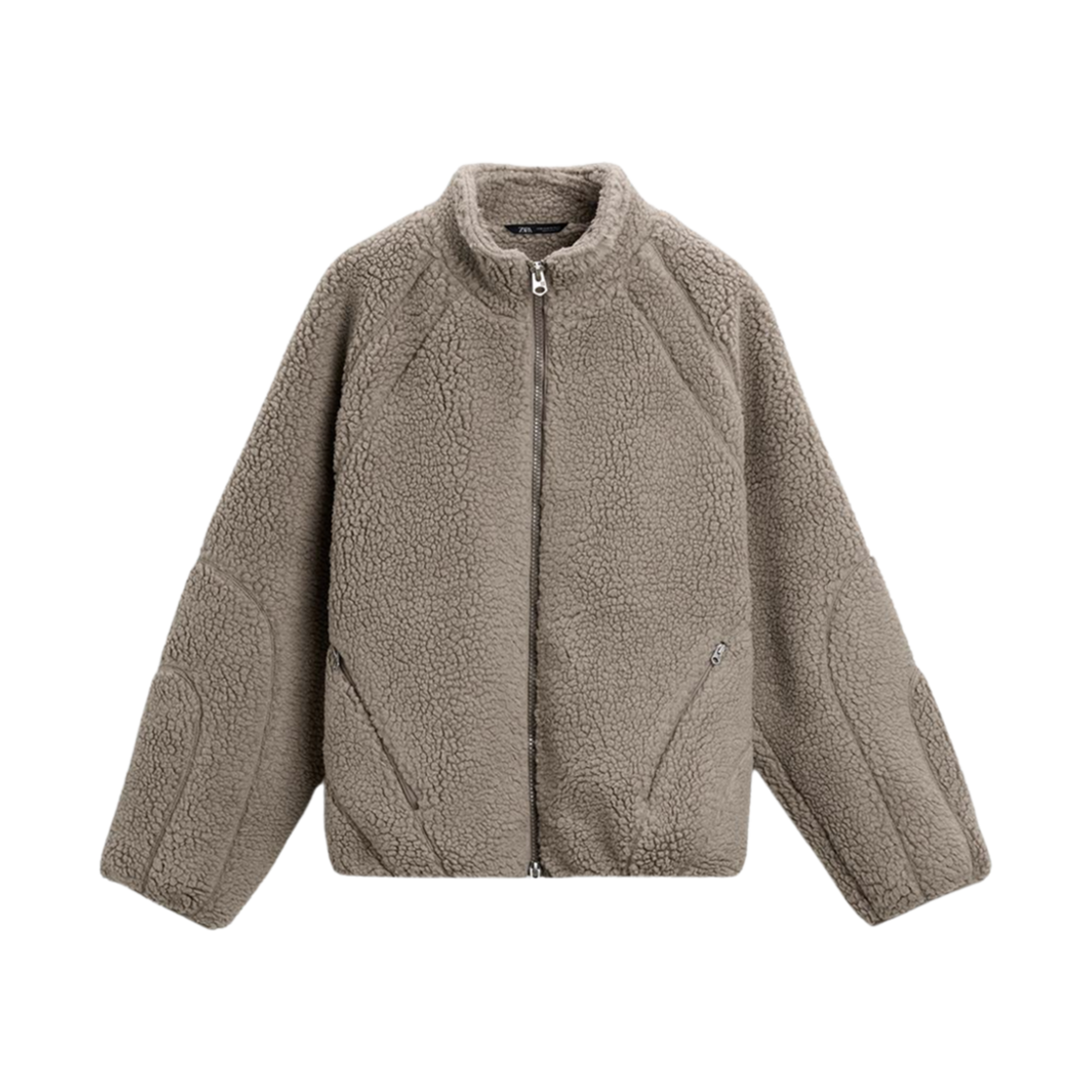 자라 x 올 캡스 스튜디오 플리스 자켓 베이지